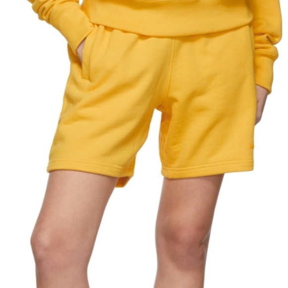 adidas Pants - Adidas mustard Yellow Human Race Shorts